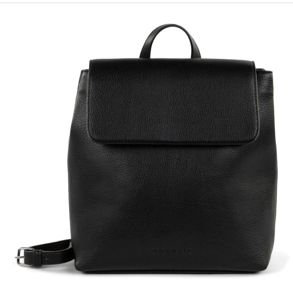 Women’s Black Leather Backpack
